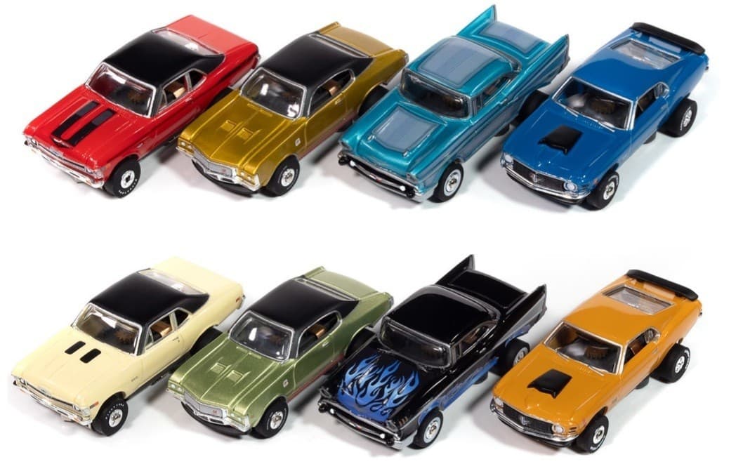 Auto World - ThunderJet 2024 Rel 3 - Greatest Hits - SC411 - All 8 Cars- HO 1/64