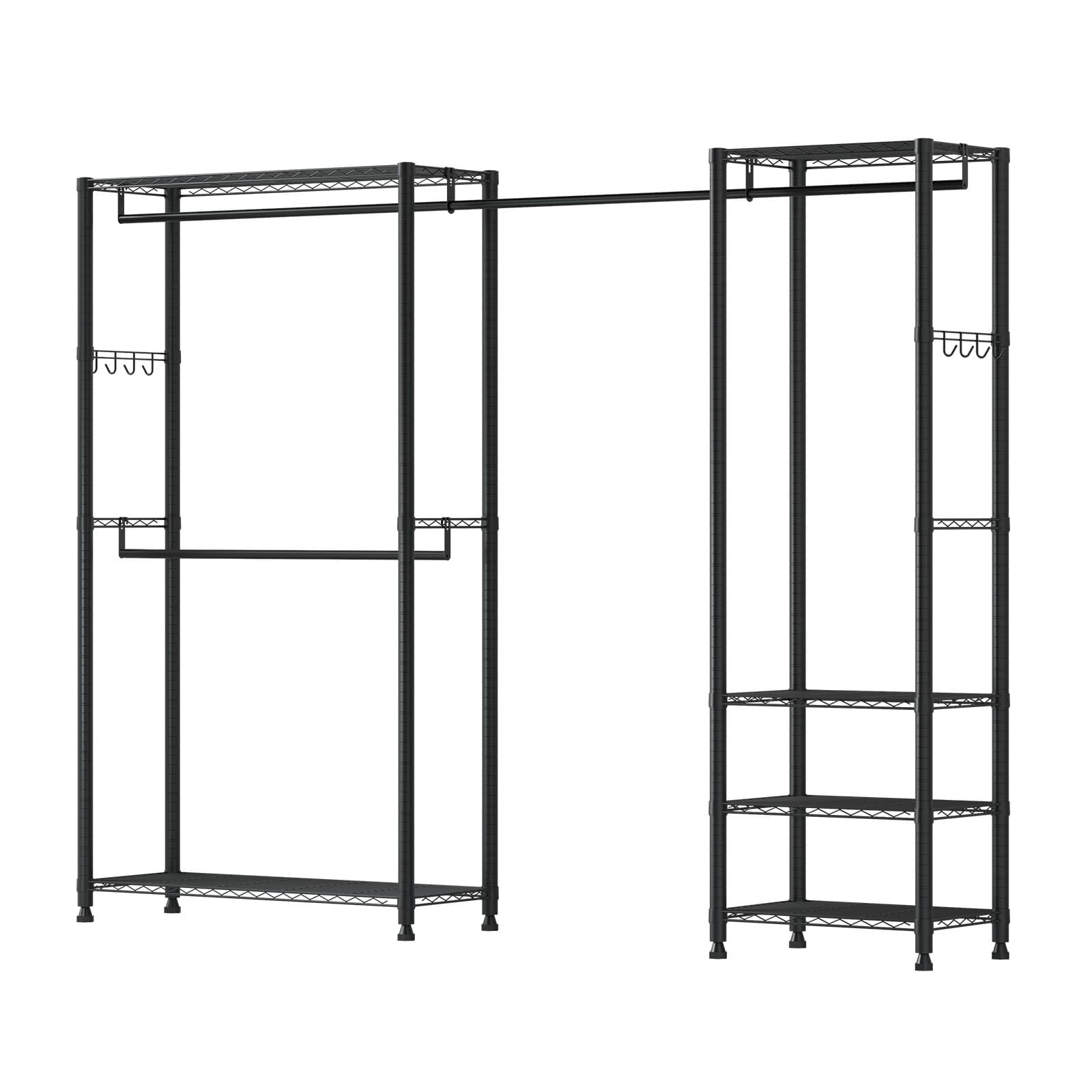 Uimoso Freestanding Closet Organizer with Durable Carbon Steel Frame