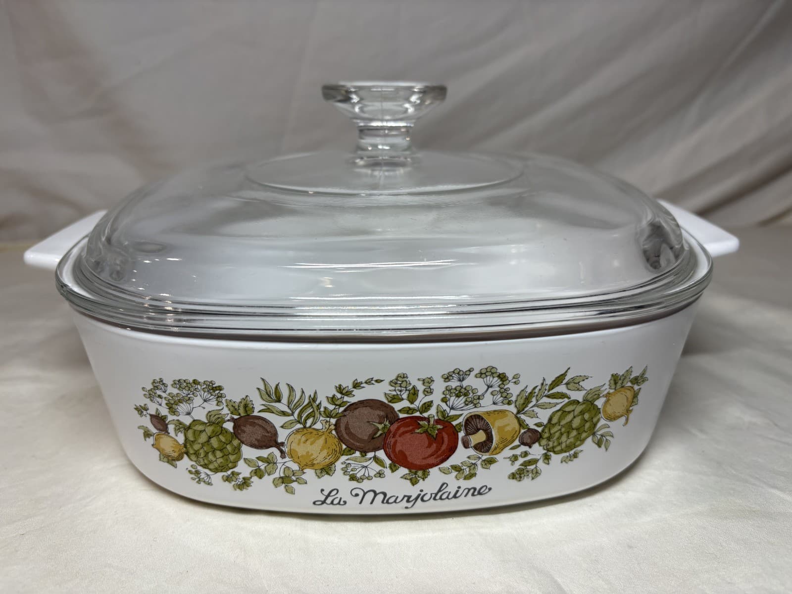Corning Ware Spice of Life La Marjolaine Casserole A-2-B 2 LITER Pyrex Lid A9C