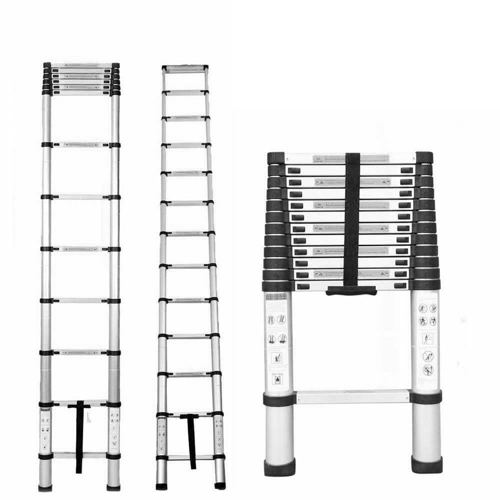 10.5 FT Step Ladder Extension Telescoping Lightweight Portable Telescopic