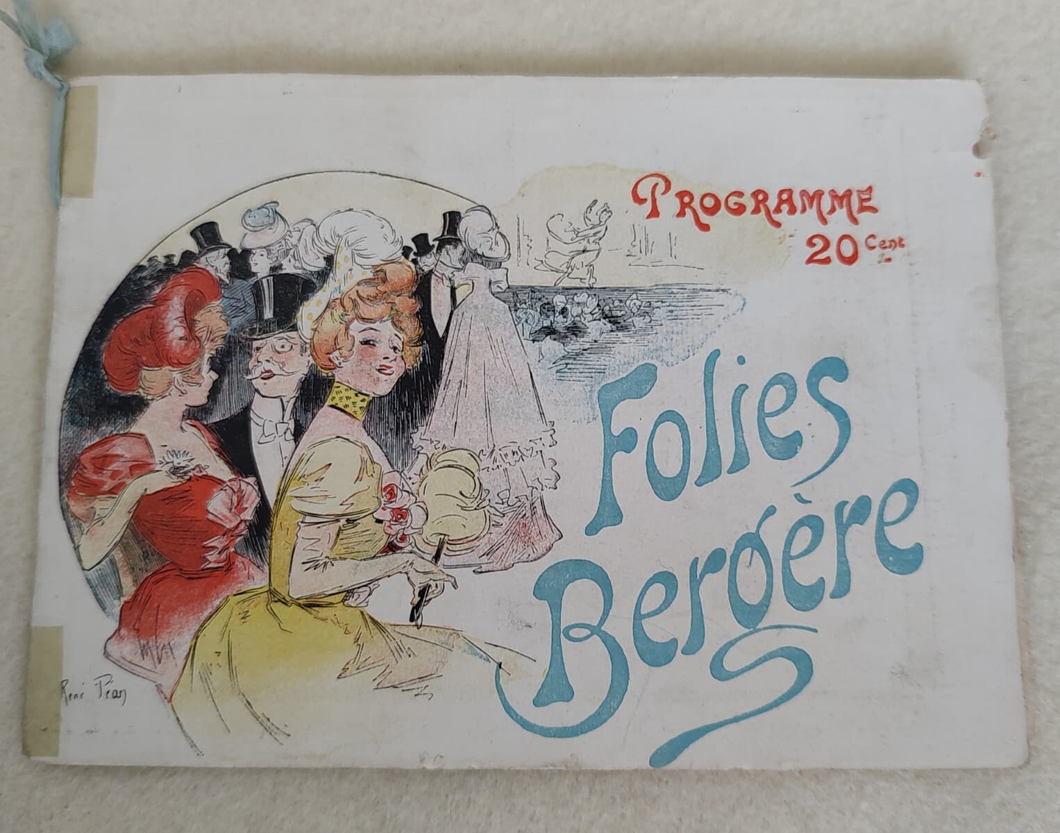 1900 Folies Bergère Program Program - Paris France