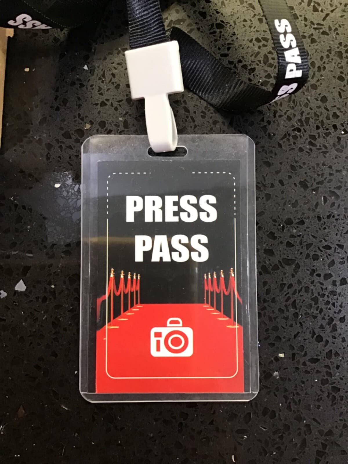 Press pass with Plastic And Necklace Band