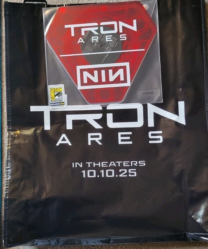 TRON ARES NIN Nine Inch Nails SDCC 2025 7" Vinyl + Swag Bag