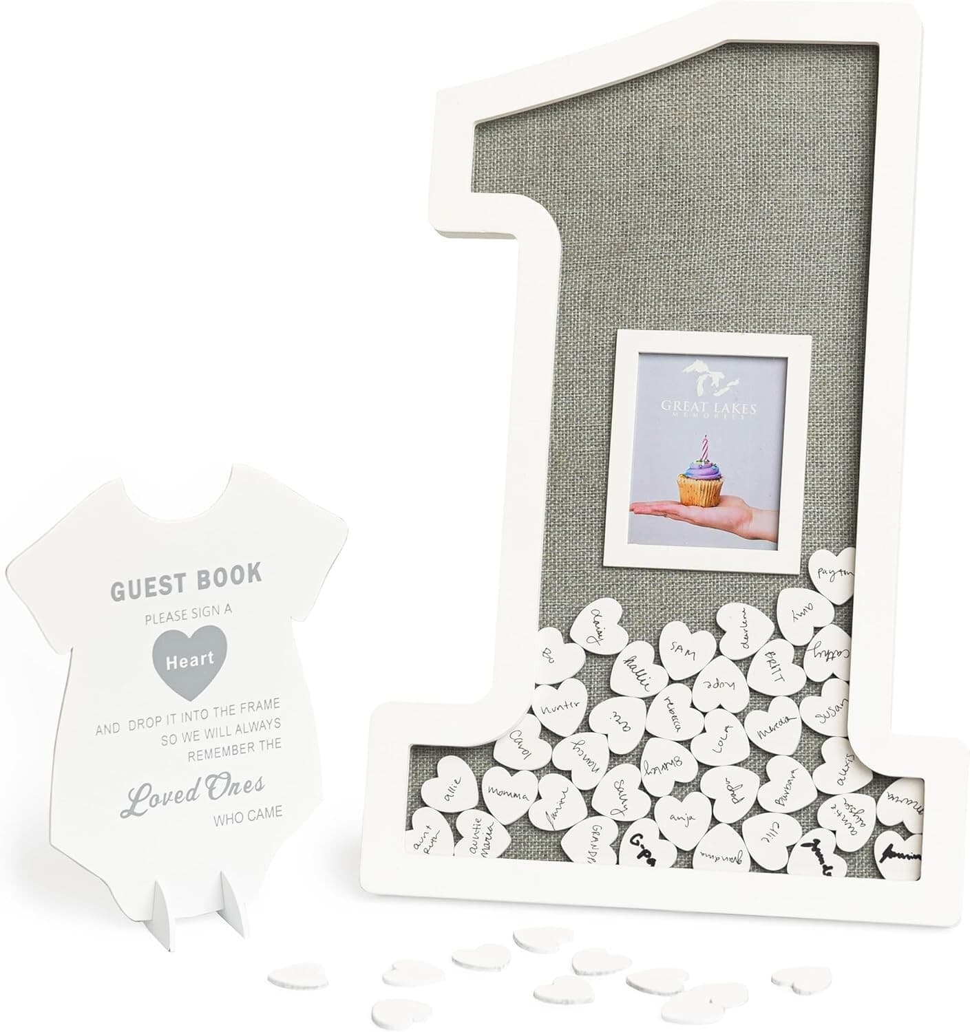 GLM Adorable First Birthday Decorations - Guest Book Alternative for a 1st Bi...