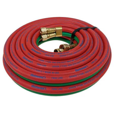 Continental Twt-06-025Bb Twin Line Welding Hose, 3/8", 25 Ft.