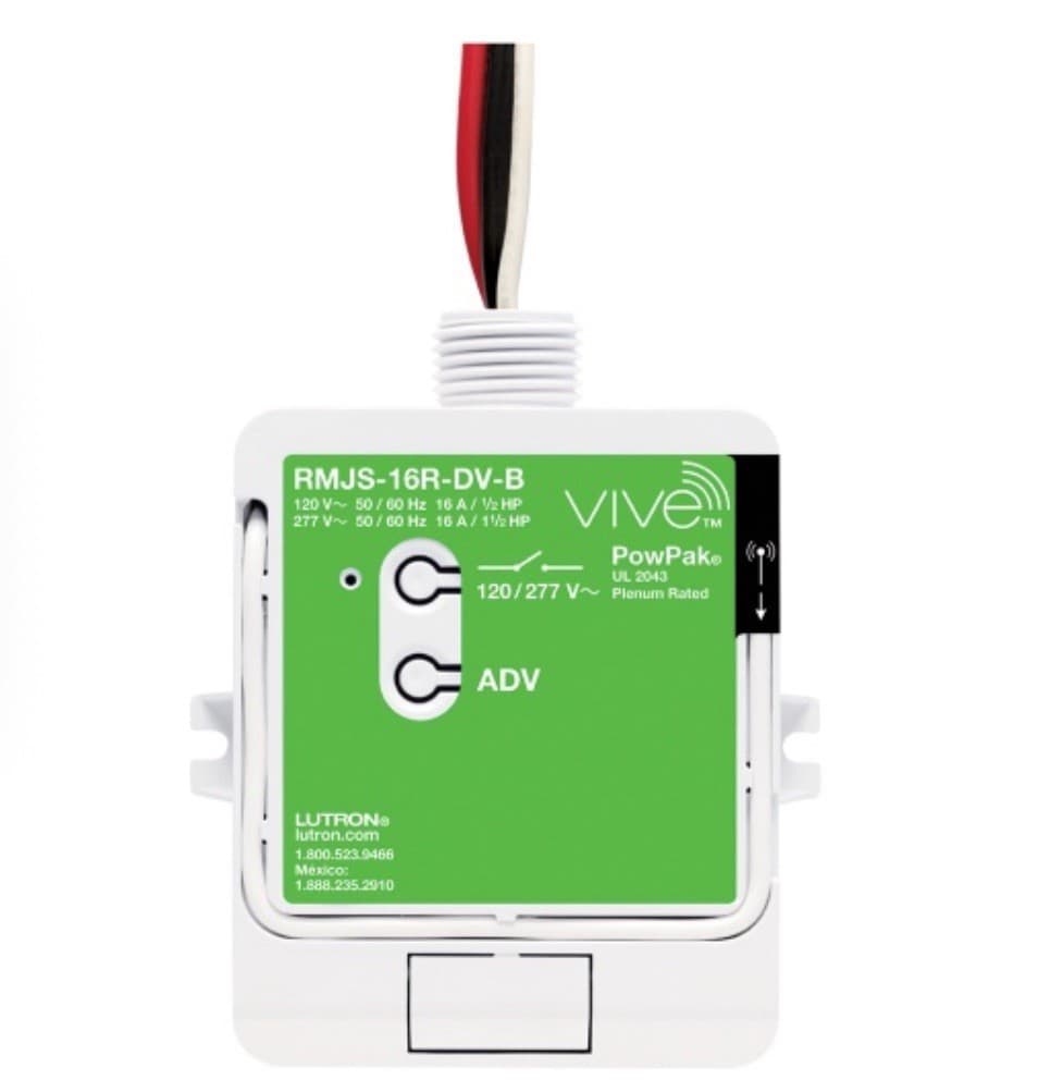 Lutron Vive RMJS-16R-DV-B Softswitch PowPak Relay Module 16A (New)