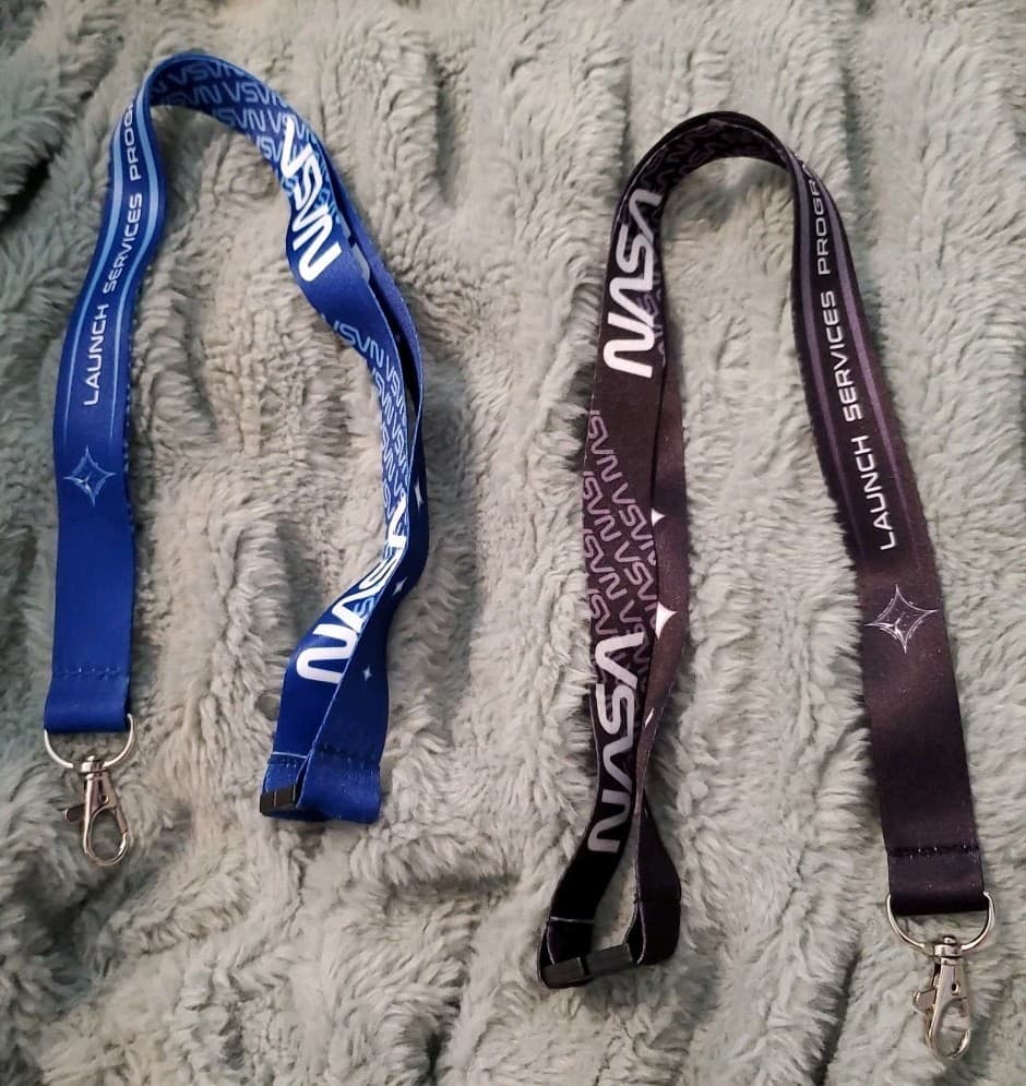 Lot of 2 - NASA Launch Services Program Lanyard