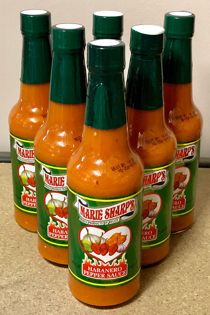 Marie Sharp's Mild Habanero Hot Sauce (10 oz) - 6 pack of Bottles