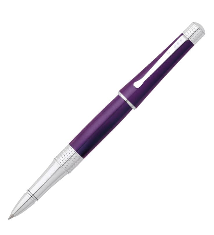 ON SALE! CROSS BEVERLY DEEP PURPLE LACQUER GEL ROLLERBALL PEN +XTRAS AT0495-7