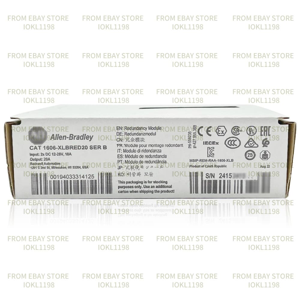 New AB1606-XLBRED20 Basic Power Supply 12-28V DC 240 W 100-240V AC Input Voltage