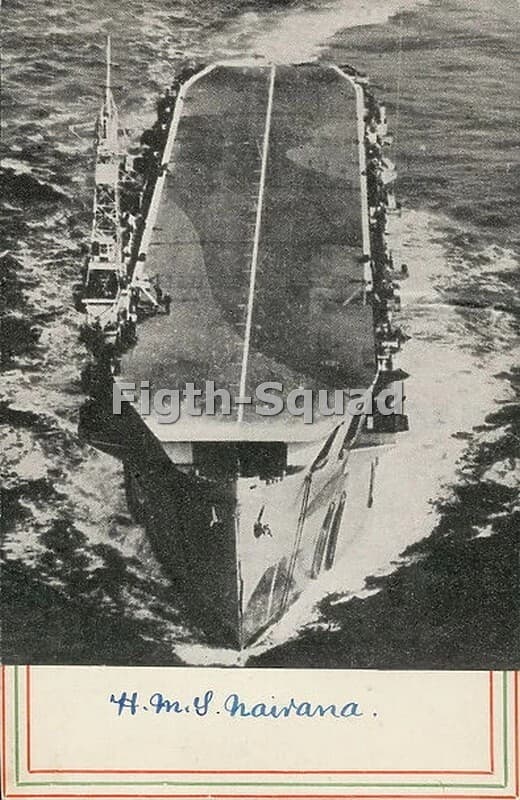 WW2 Picture Photo Navy Nairana class Escort Carrier HMS Nairana 8148