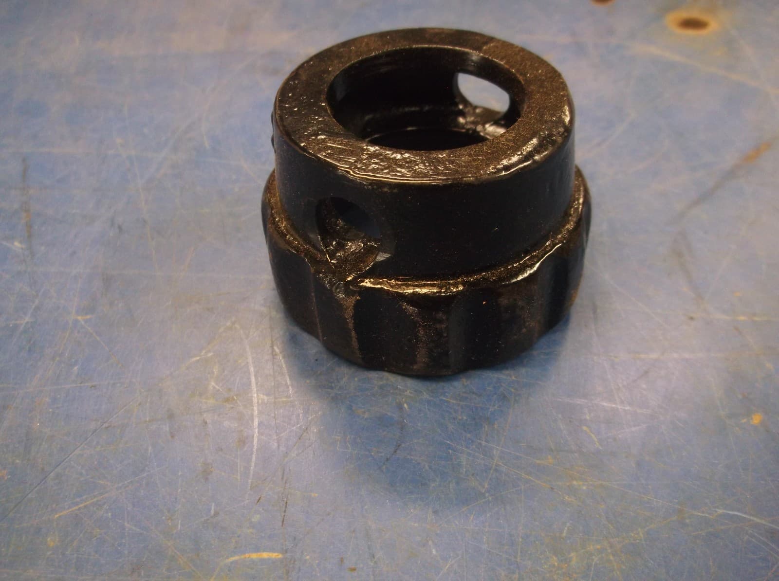 ENTERPRISE ORIGINAL OLD STYLE METAL CAST IRON NUT SAUSAGE STUFFER LARD PRESS