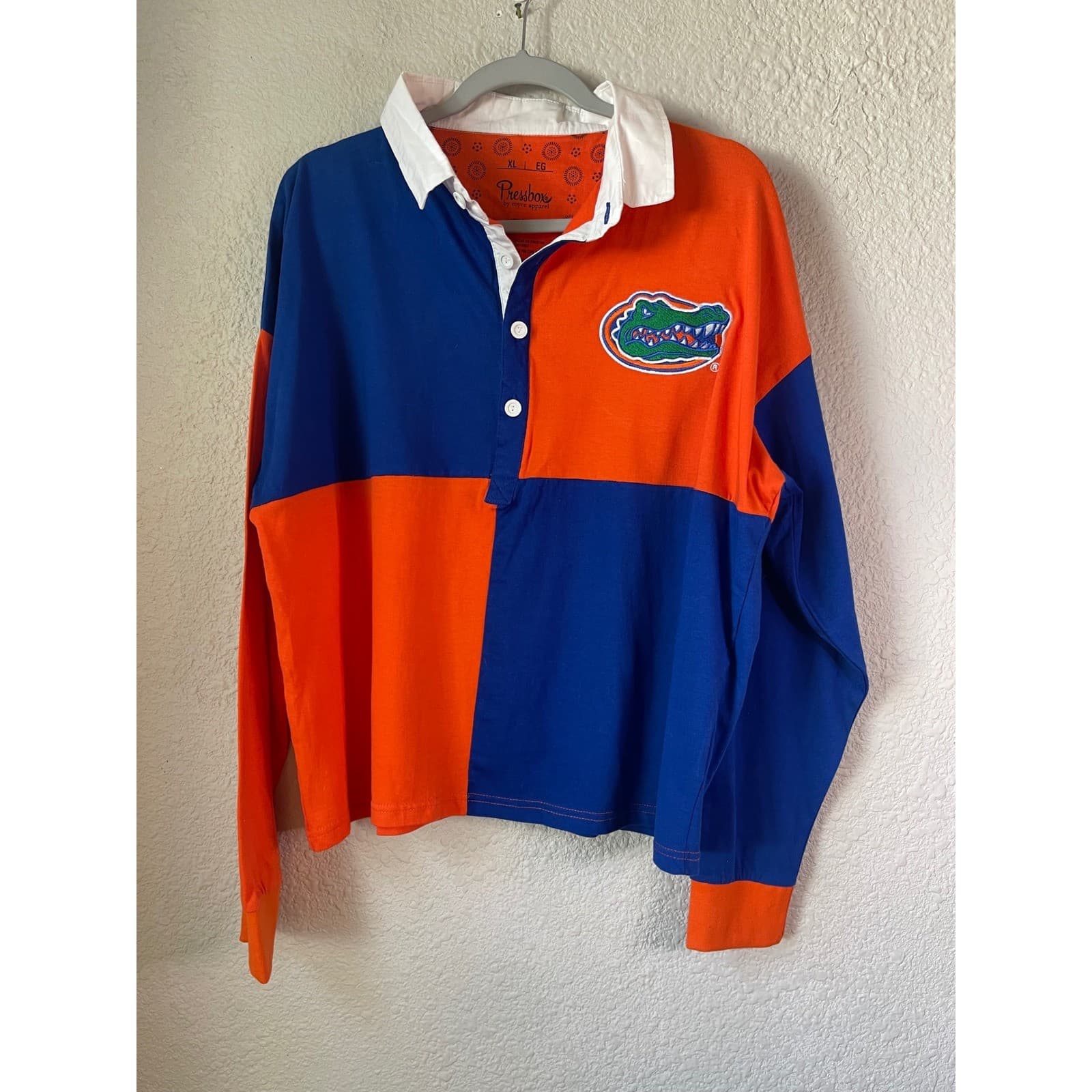Pressbox Florida Gators Rugby Color block Shirt XL NCAA College Football