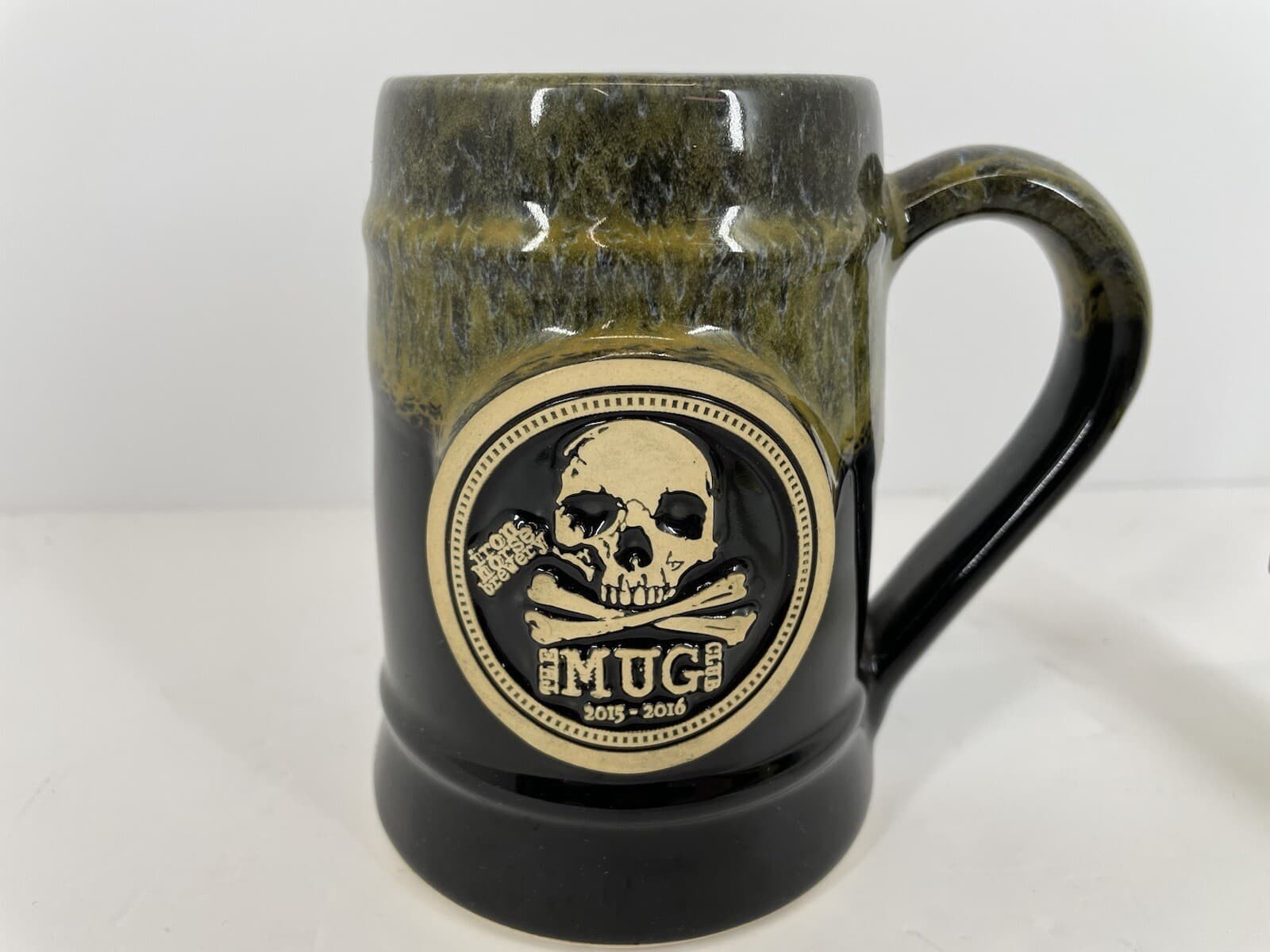 Irish Death Iron Horse Brewery Mug Club Coffee Cup Beer Bar Skull Crossbones