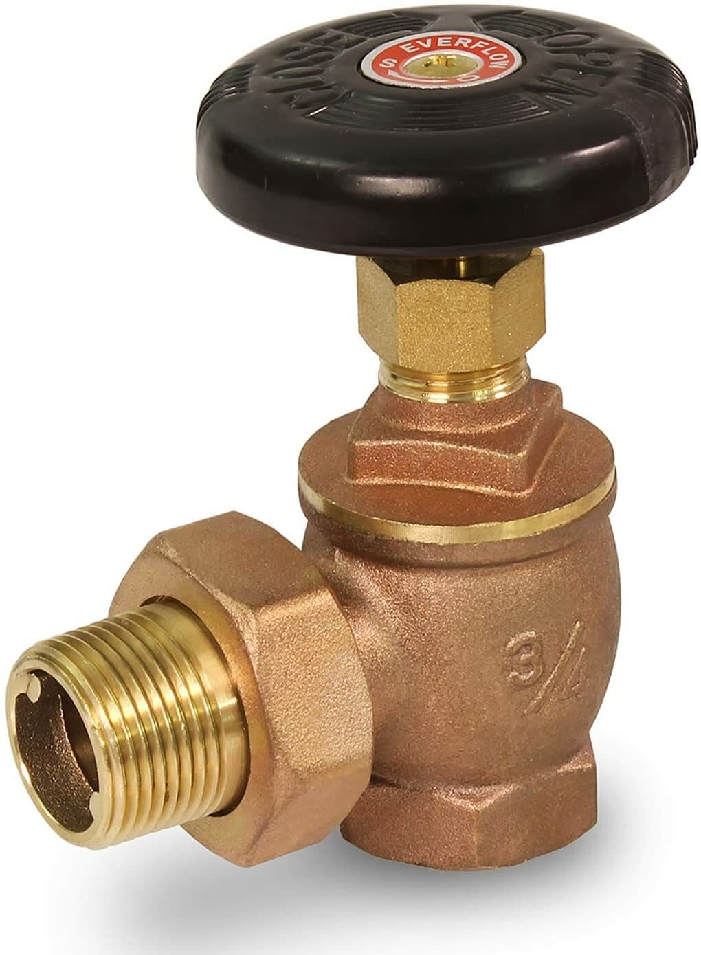 Steam Radiator Angle Valve - FIP x Male Union