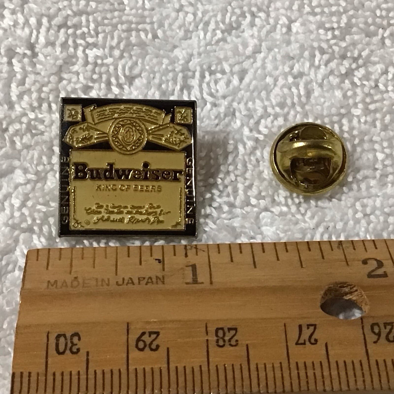 Budweiser King Of Beers Hat Pin Enamel Lapel Pin Tie Tack Button