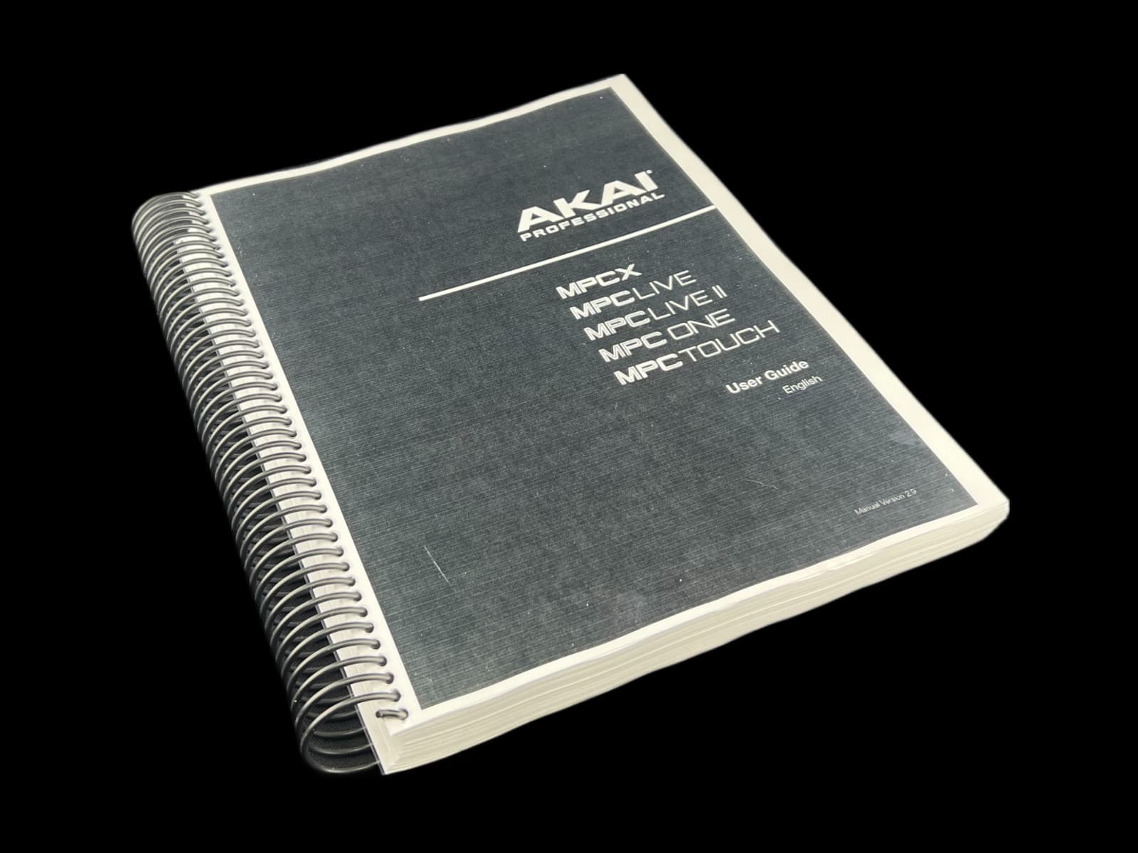 Akai MPC X MPC Live MPC One MPC - V2.9 - Touch Owners Manual Instructions COIL