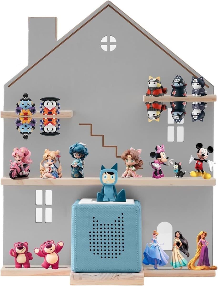 Tonie Box Shelf for Tonie Box and Holds 30 Tonies and Charger Magnetic Shelf NEW