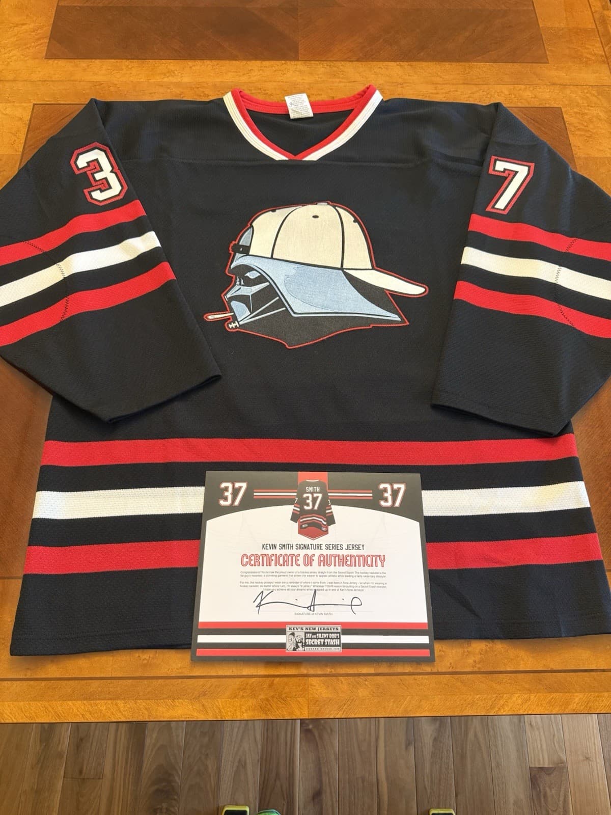 Blazin Vader - Kevin Smith - Secret Stash - Hockey Jersey - Large - New W/ COA