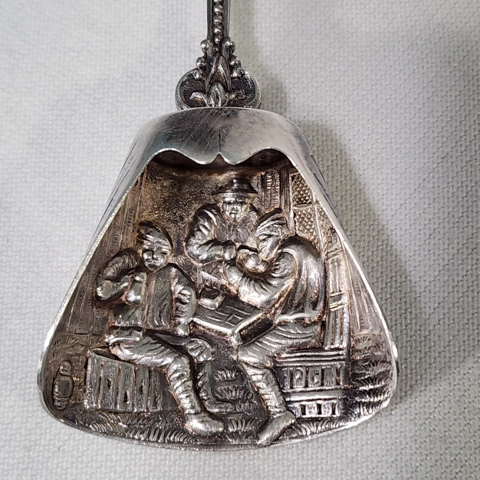 Dutch Silver Plated Spoon Sugar Scoop Souvenir Holland Netherlands Vtg 1960s