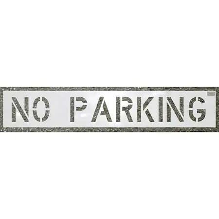 C.H. Hanson 70000 Stencil, No Parking, 4 In Character Height, Highway Gothic
