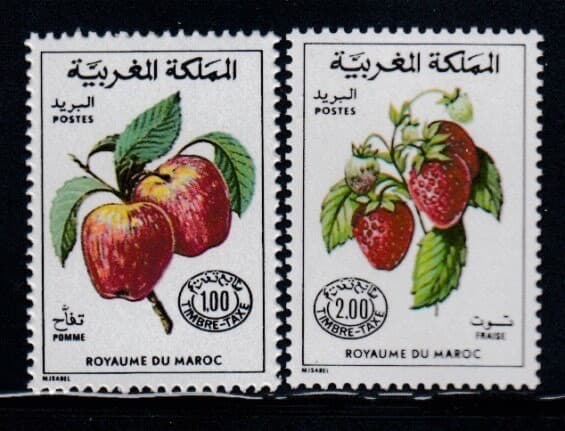 MOROCCO Apples & Strawberries MNH set
