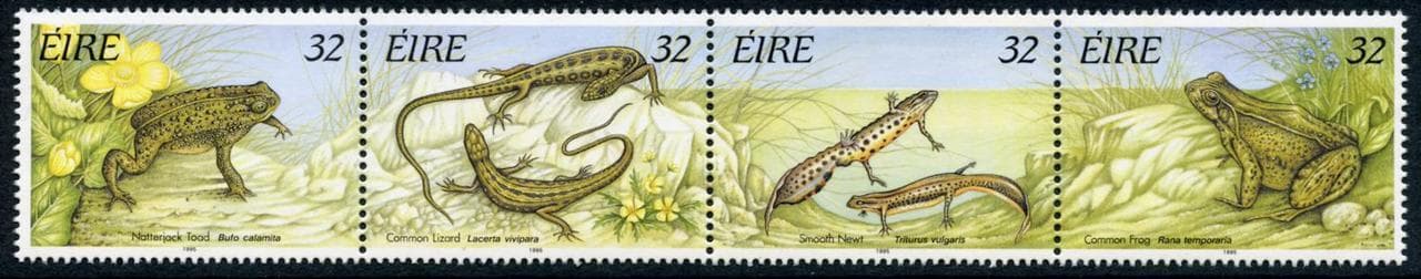 Ireland: 1995 Reptiles and Amphibians Strip (982a) MNH