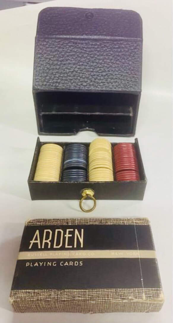 Vintage Arden Travel Poker Set