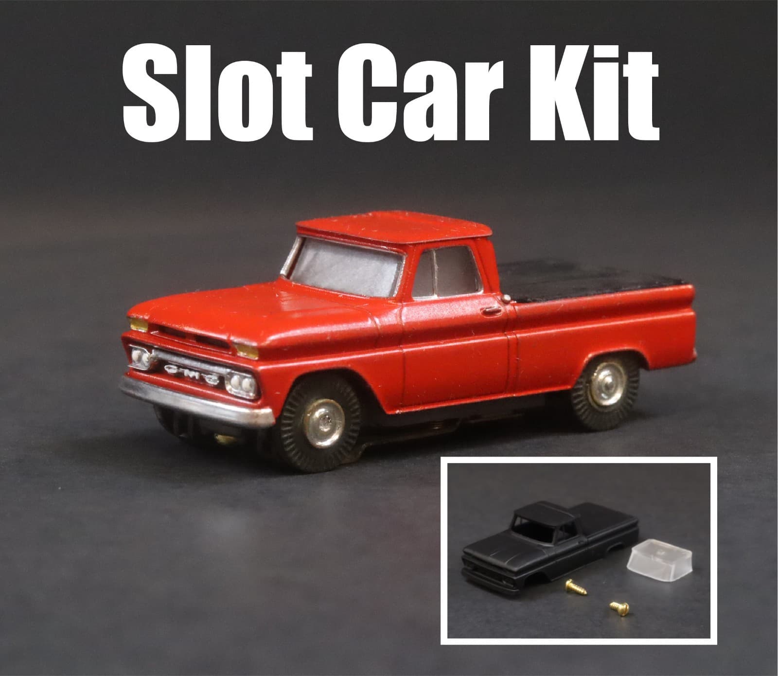 1965 GMC 1000 C10 Pickup Slot Car Body – Fits Aurora Thunderjet HO • Printpro