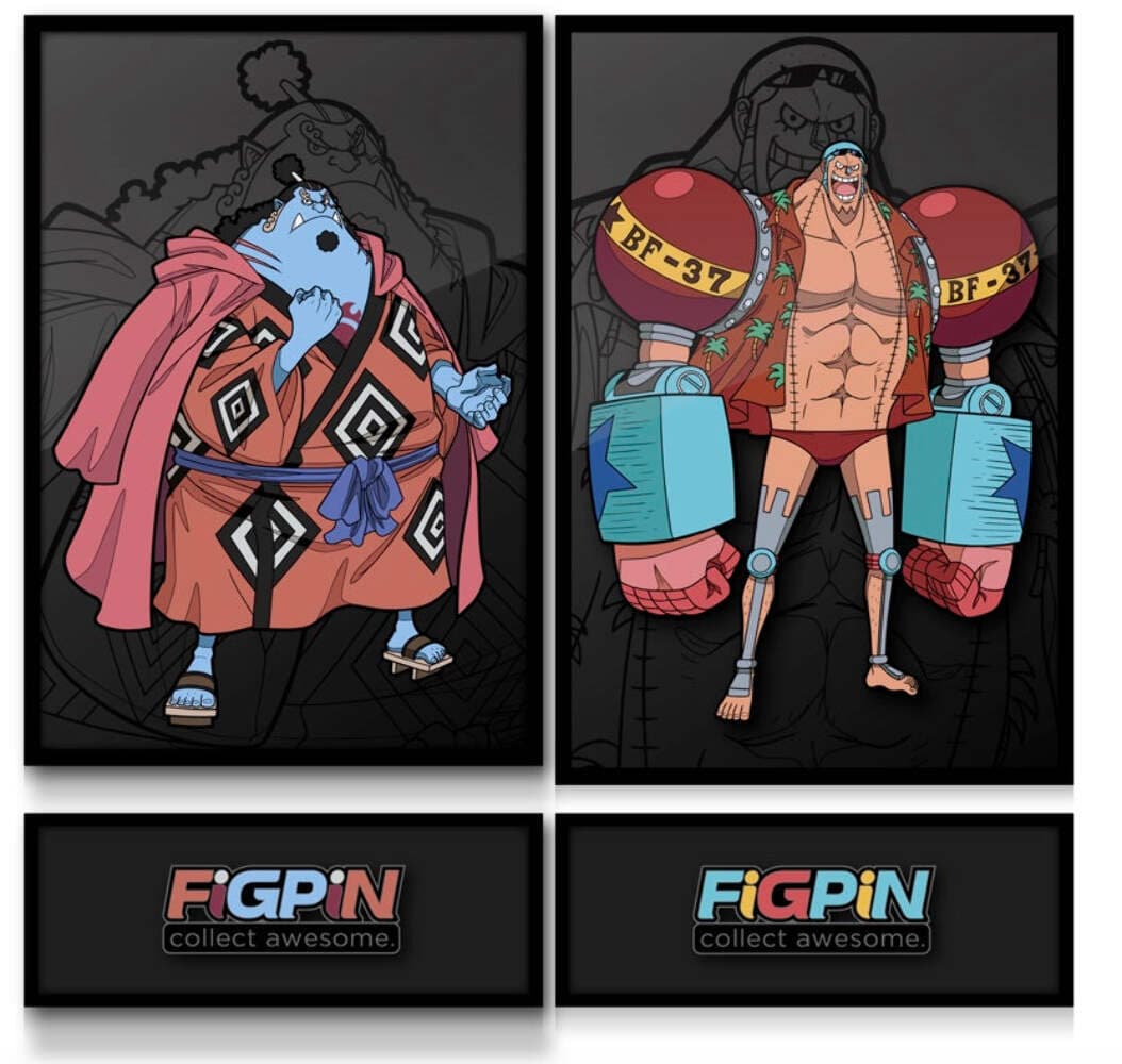 One Piece XL Bundle FiGPiN Franky X11 and FiGPiN Jinbe X10