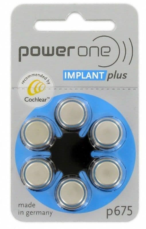 120 Cochlear Implant plus Hearing Aid Batteries by Powerone P675 675 Exp 2027