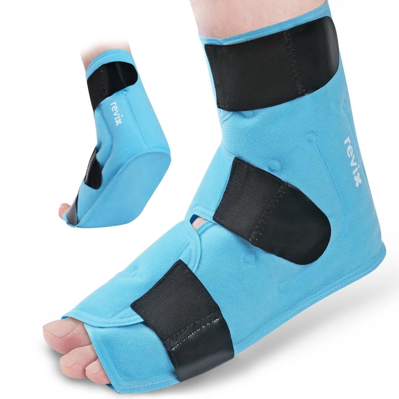 REVIX Large Ankle Ice Pack for Foot Discomfort, Reusable Gel Cold Pack with C...