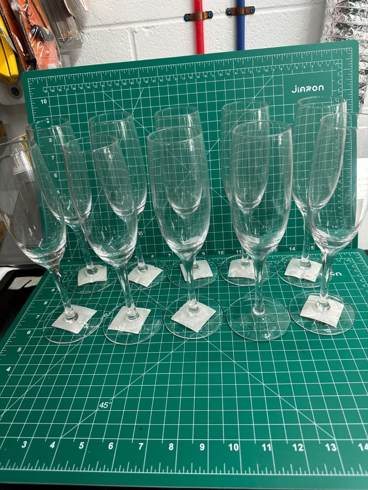 10-pack Anchor Hocking 14068 Florentine Wine 6 oz Glass Stemmed Champagne Flute