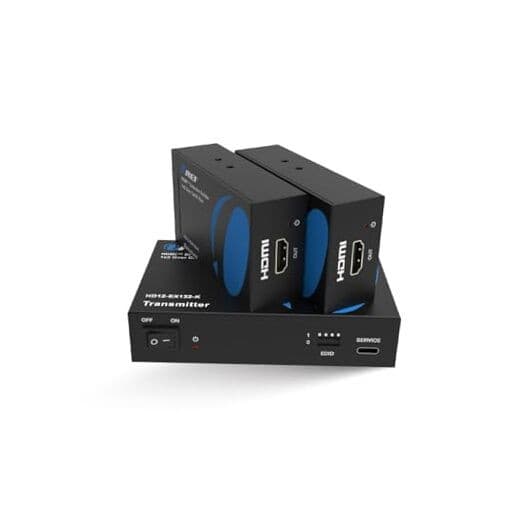 1x2 HDMI Extender Splitter Over Single 1x2 Extender Splitter - Upto 132Ft