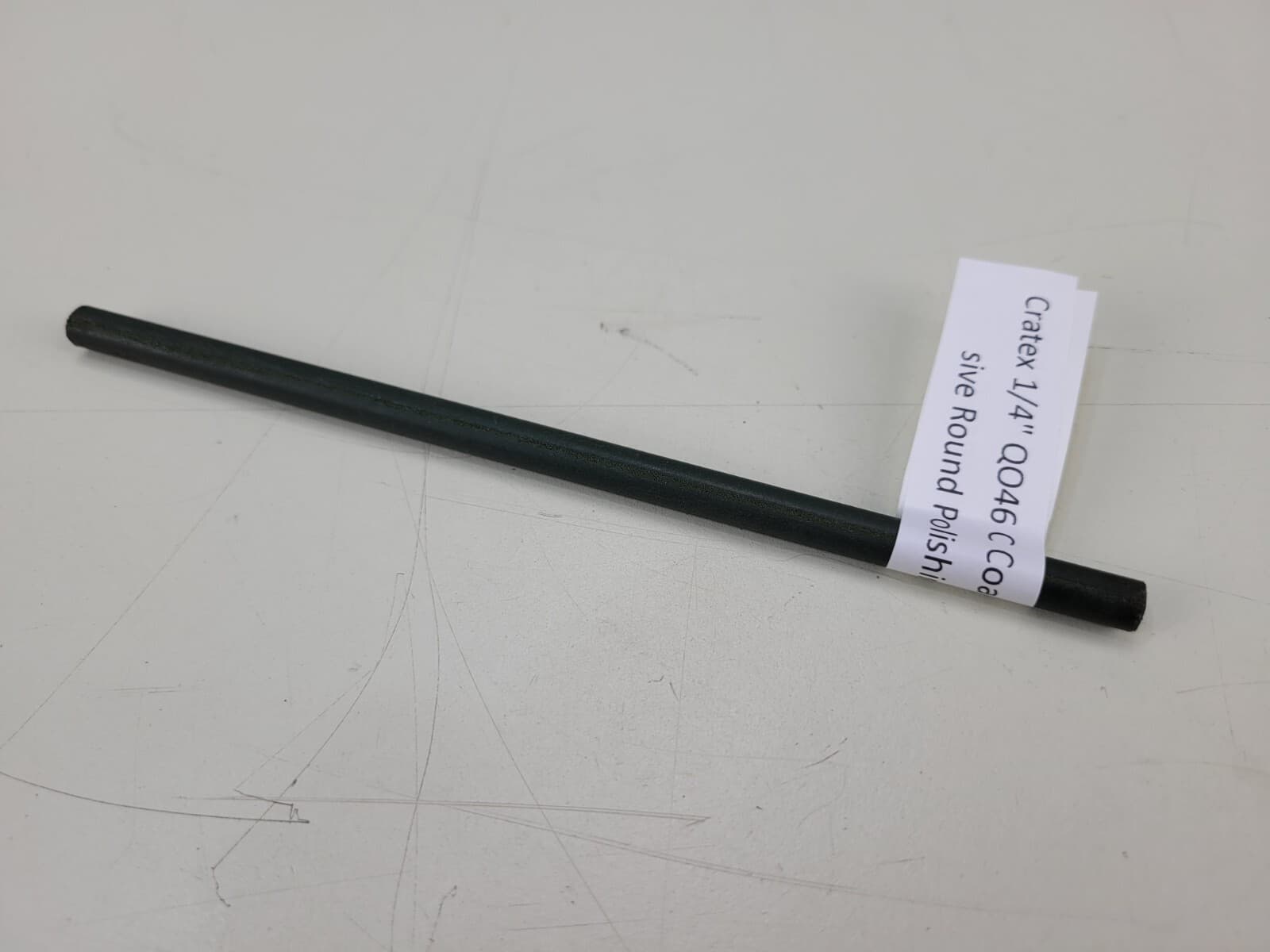 Cratex 1/4" QO46 C Coarse Rubberized Abrasive Round Polishing Stick Q046-C