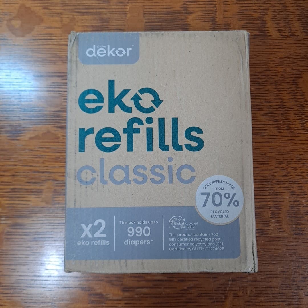 Diaper Dekor Classic Pail Refills | 2 Count 1 (Pack of 2), Green