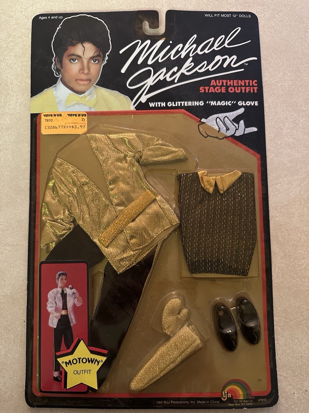 Michael Jackson Collectors 1984 Motown Doll Outfit New In Package