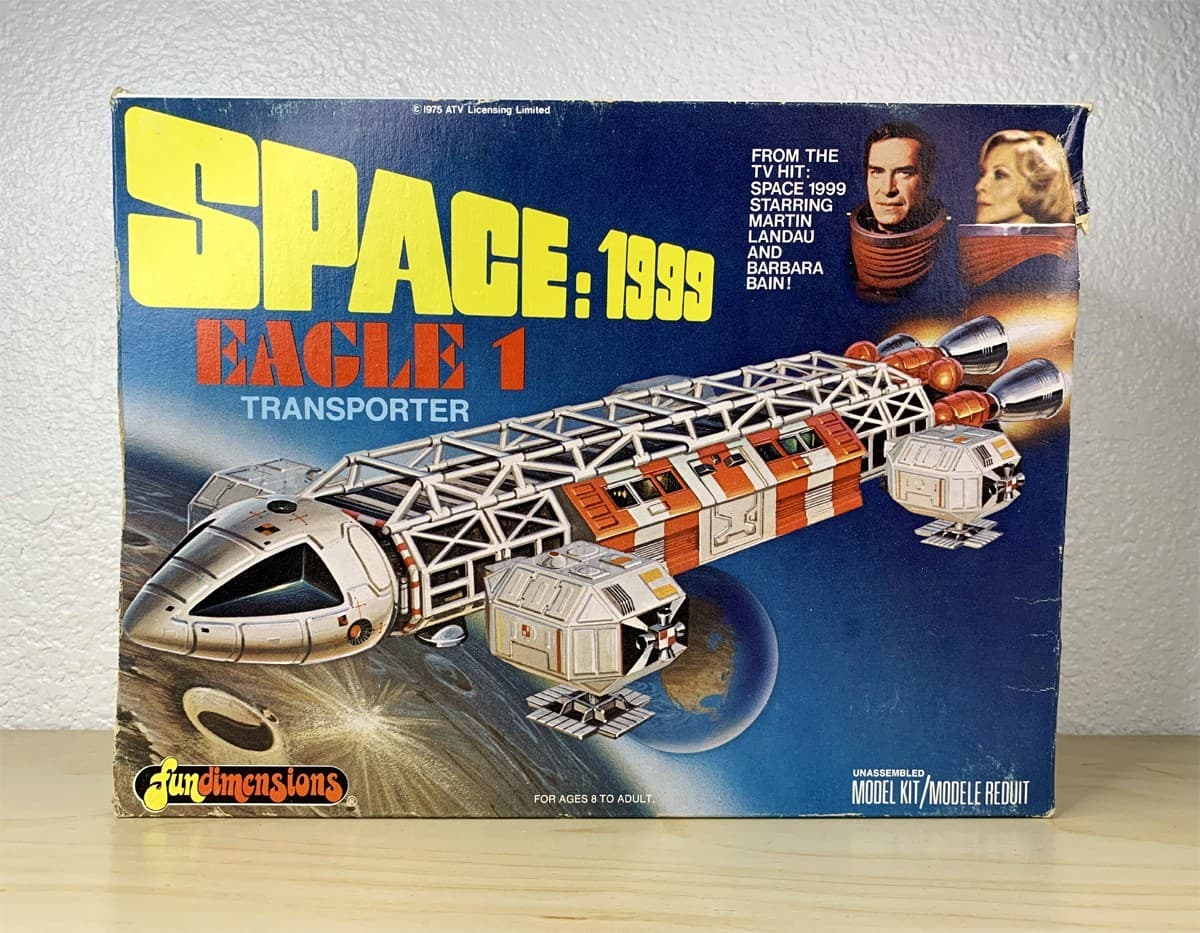 SPACE 1999 Fun Dimensions Eagle 1 Transporter (Box cut off, Decal misprinted)