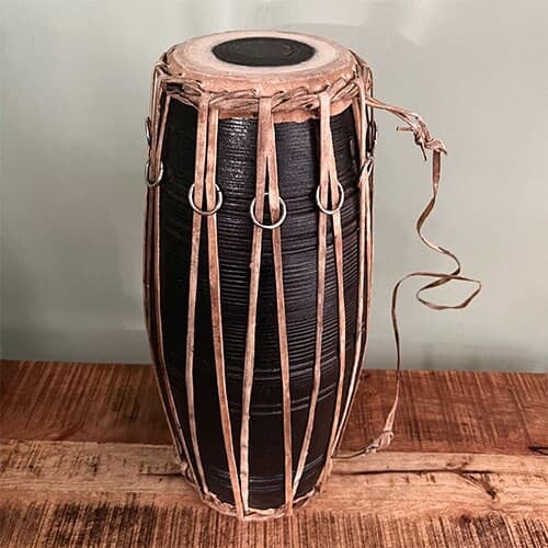 Hand Made Dholak Bhangra Dholki Drum Instrument 46cm