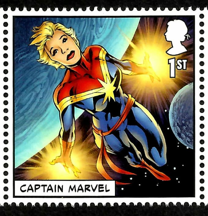 CAPTAIN MARVEL, MARVEL, UNITED KINGDON YEAR 2019, MNH
