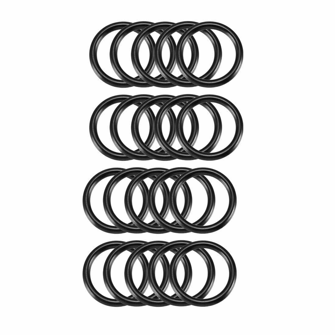 20Pcs Black Round Nitrile Butadiene Rubber NBR O-Ring 30mm OD 3.5mm Width ✦KD