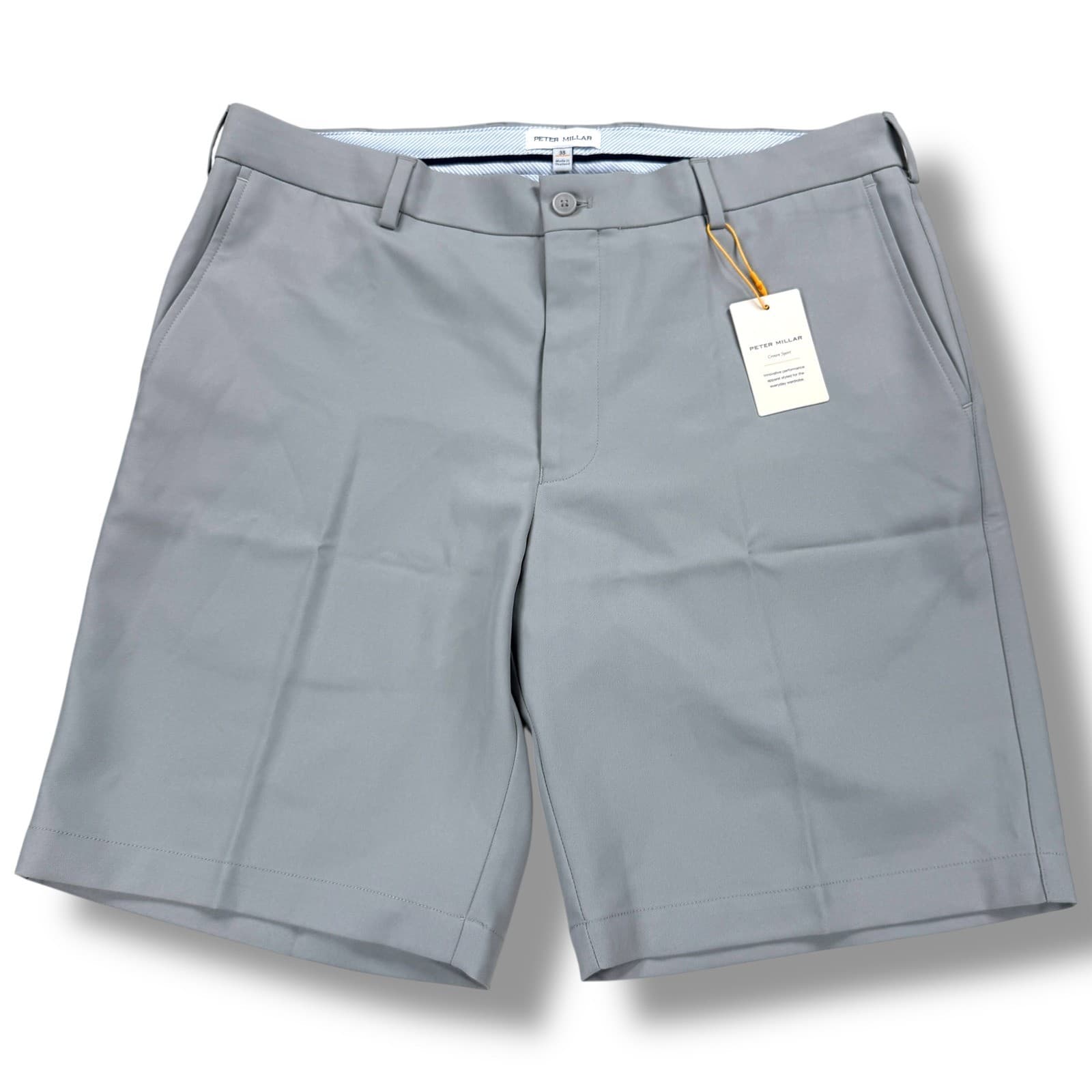 NWT Peter Millar Salem Performance Short Men's Size 34 in Gale Grey - $108