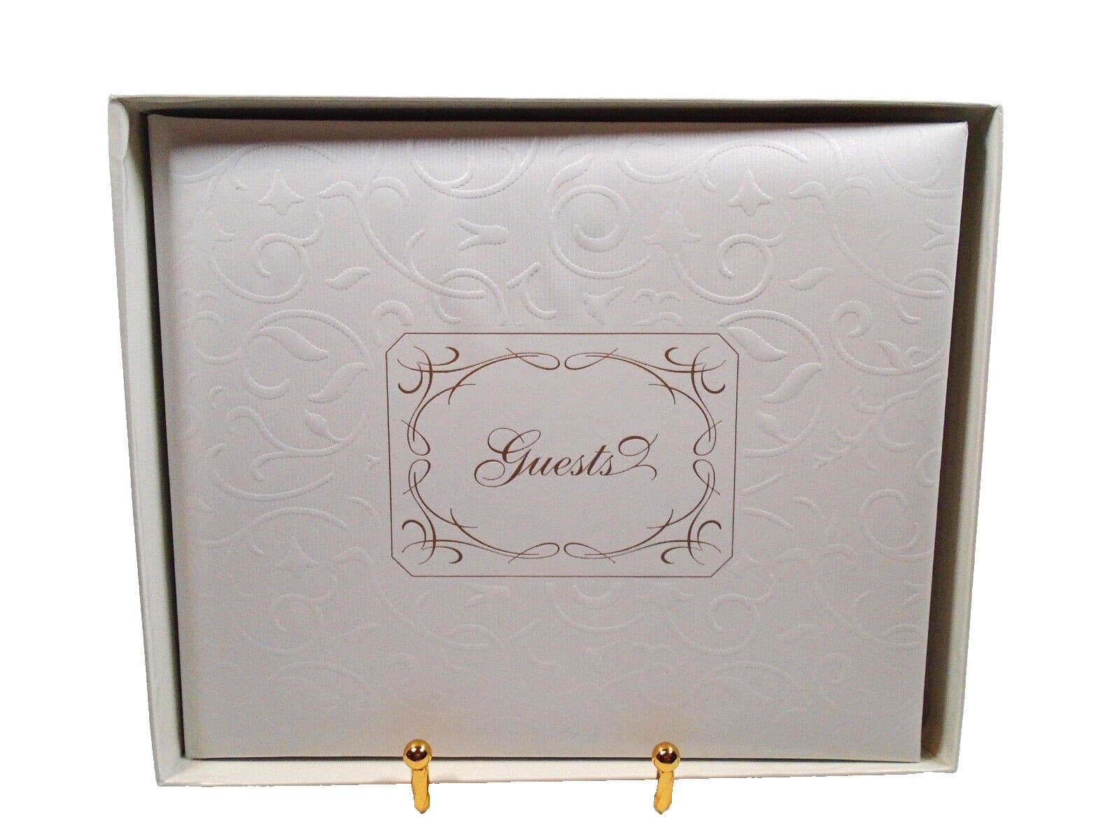 NIB All Occassion Guest Book White 14 Pages Front & Back Events Parties Weddings