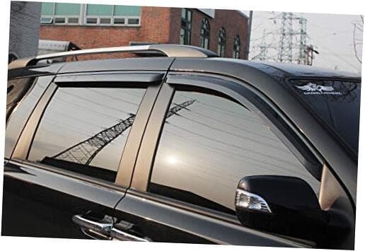 AUTOCLOVER Smoke Tinted Rain Guards 4pcs for KIA Sedona 2006~2014