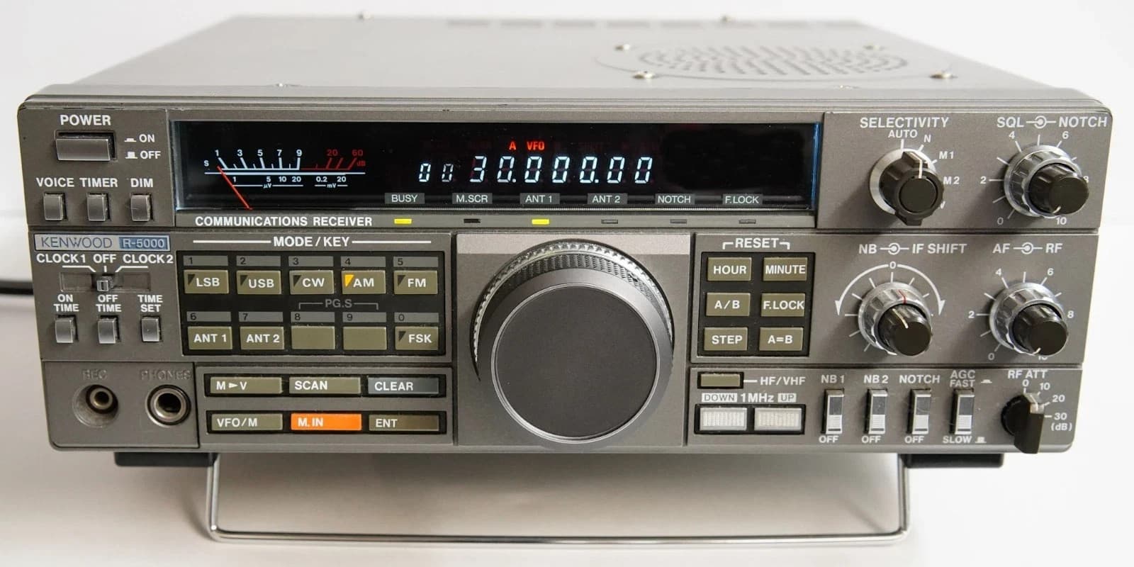 KENWOOD R-5000 LW MW SHORTWAVE RADIO + YK-88SN + YK-88C FILTERS + VS-1 + DCK-2 +