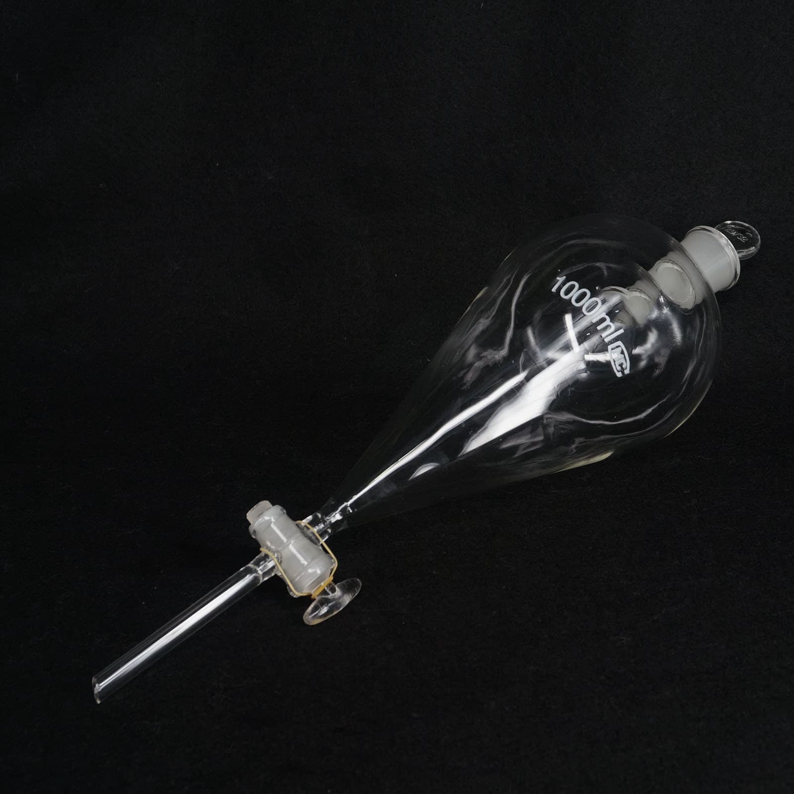 60-2000ML Standard Stopper Pear Shaped Separatory Funnel with Glass Stopcock