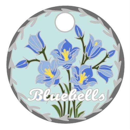 49534 - Bluebells pathtag (geocoin alt) geocaching swag