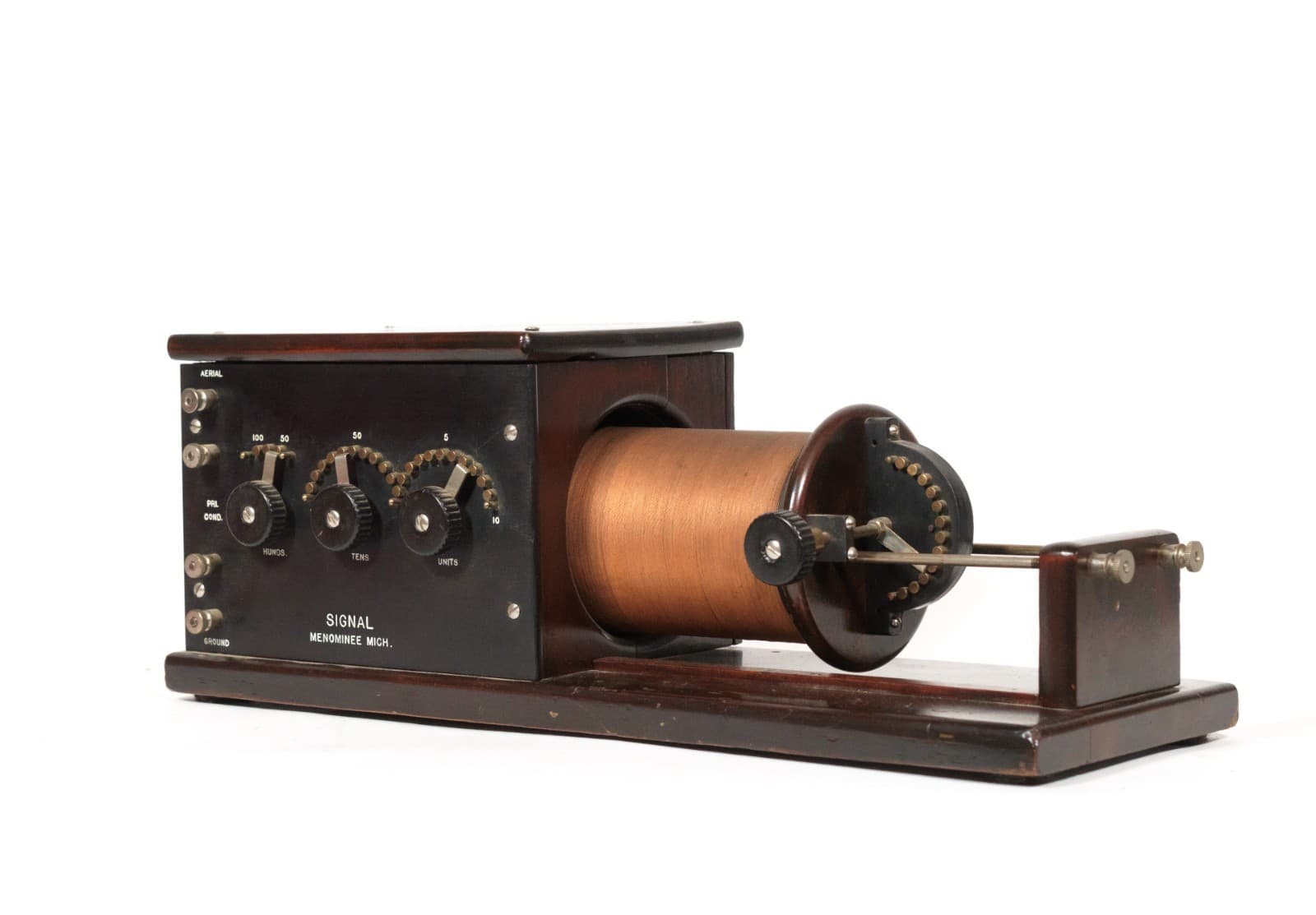 1919 Signal Navy Type Loose Coupler Radio Tuner From Legendary Muchow Museum