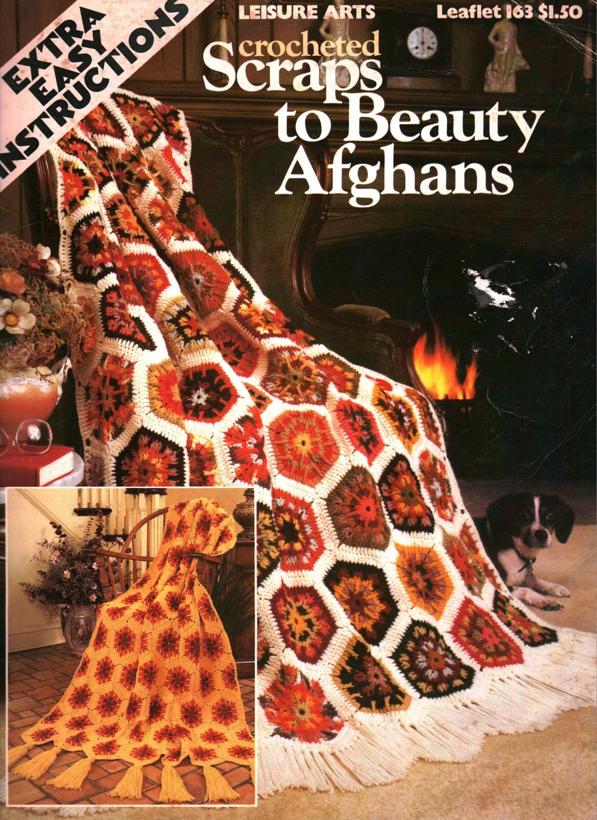 Crocheted Scraps to Beauty Afghans | Leisure Arts 163