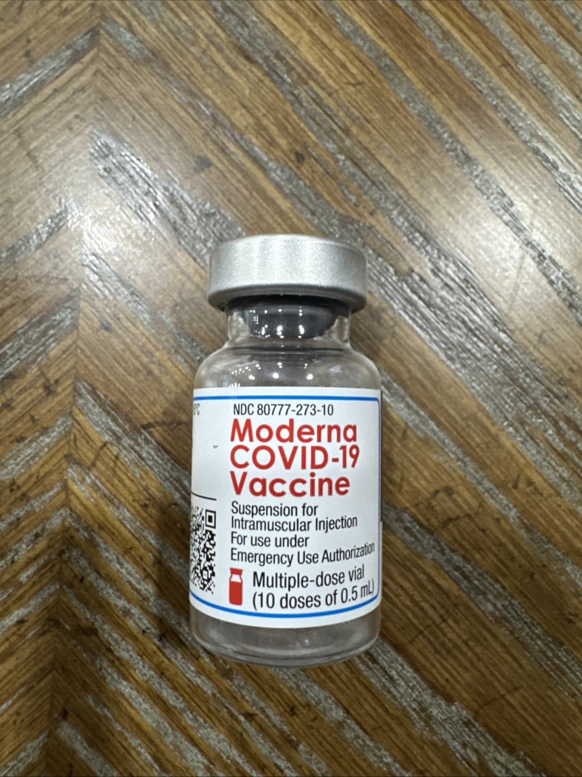 First Batch Moderna COVID Vaccine USED/EMPTY Memorabilia Vial